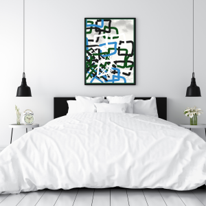 Grid - Abstract Geometric Squares - Art Print by Lebusha P - Image 2